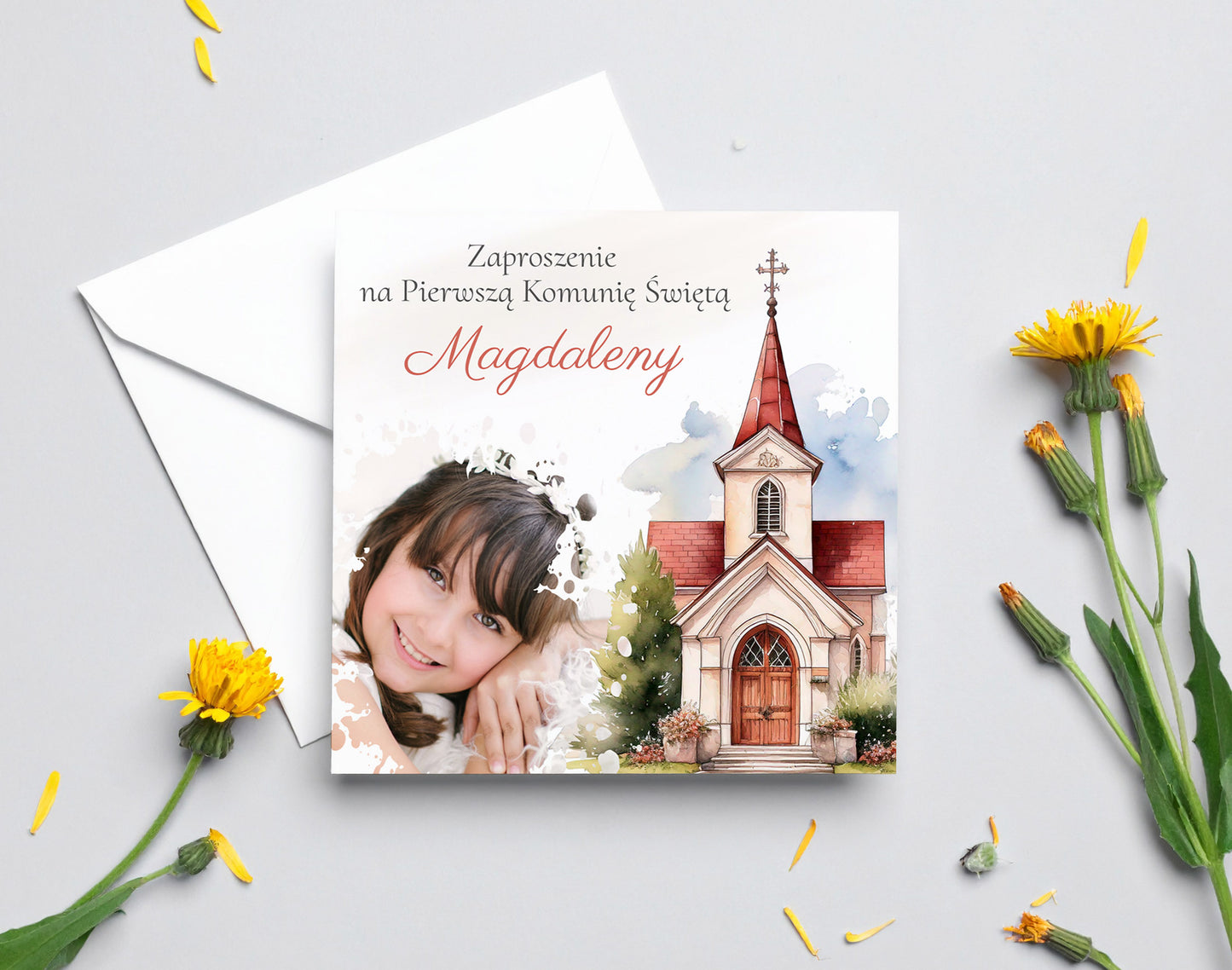 Zaproszenie na I Komunię Świętą – Kościół