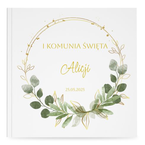 fotoalbum i komunia eukaliptus kwadratowy