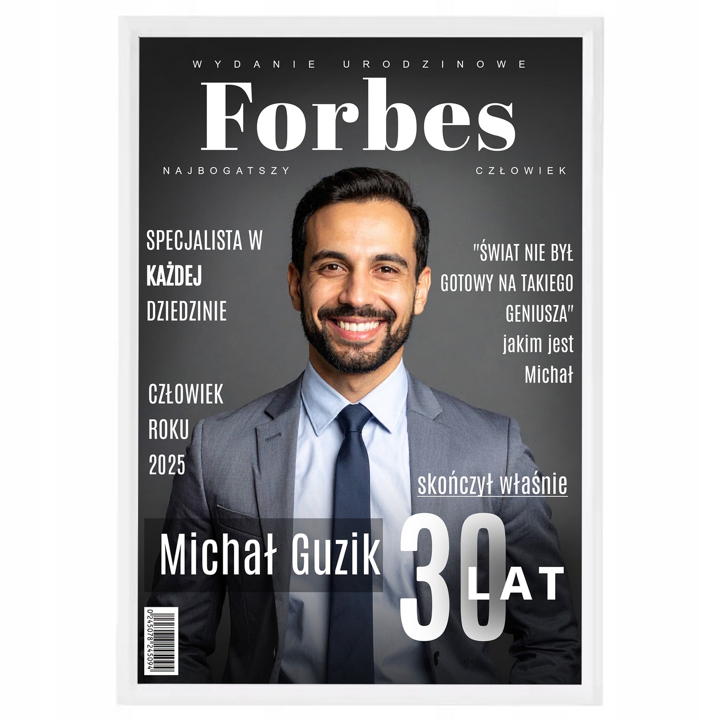 FORBES personalizowana okładka magazynu A4 + ramka GRATIS