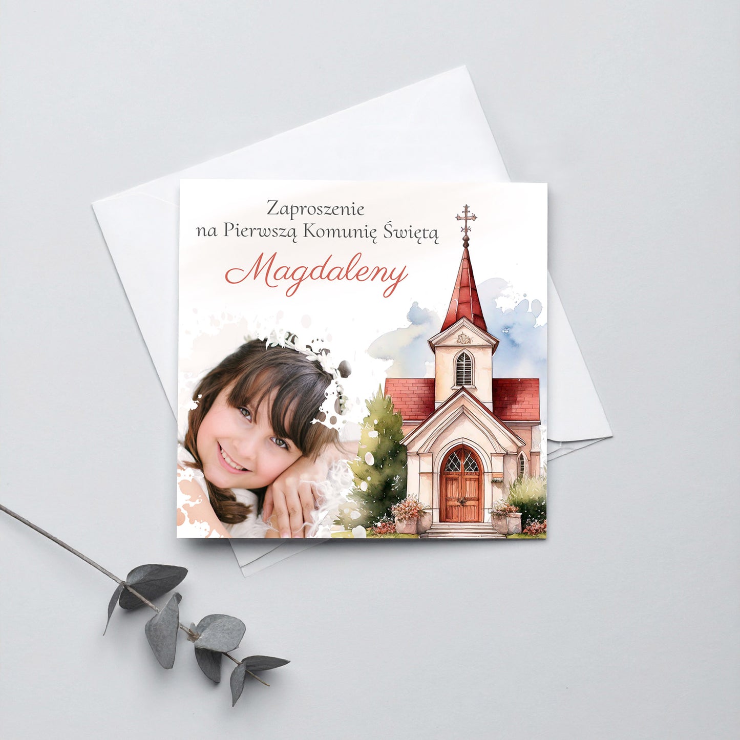 Zaproszenie na I Komunię Świętą – Kościół