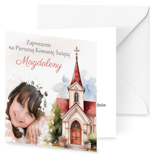 Zaproszenie na I Komunię Świętą – Kościół