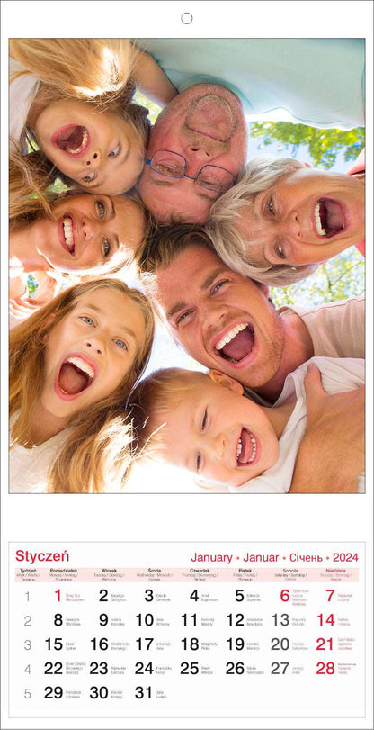 Fotokalendarz  30x60 z wydzieranym kalendarium