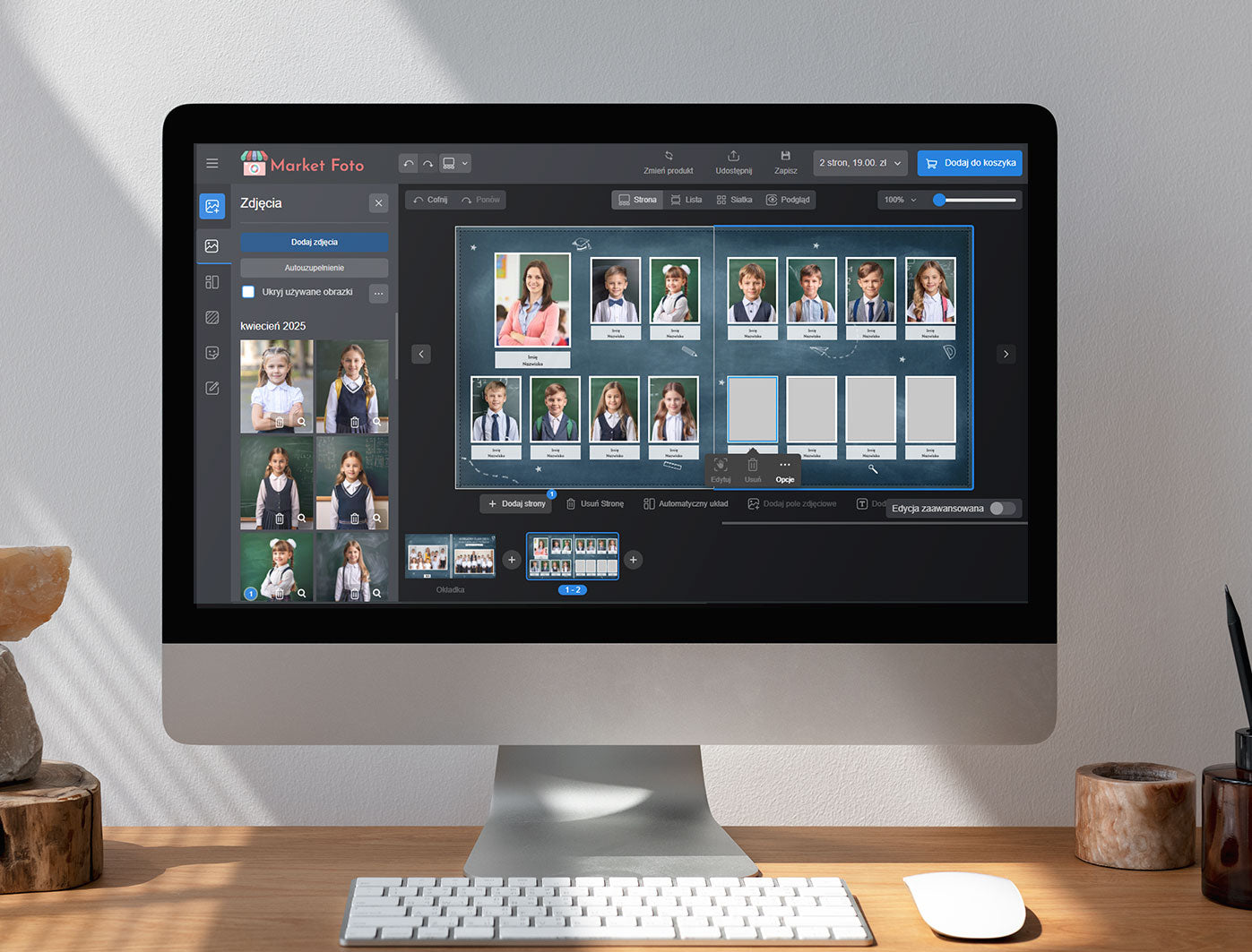 Tablo składane Szkolna Tablica