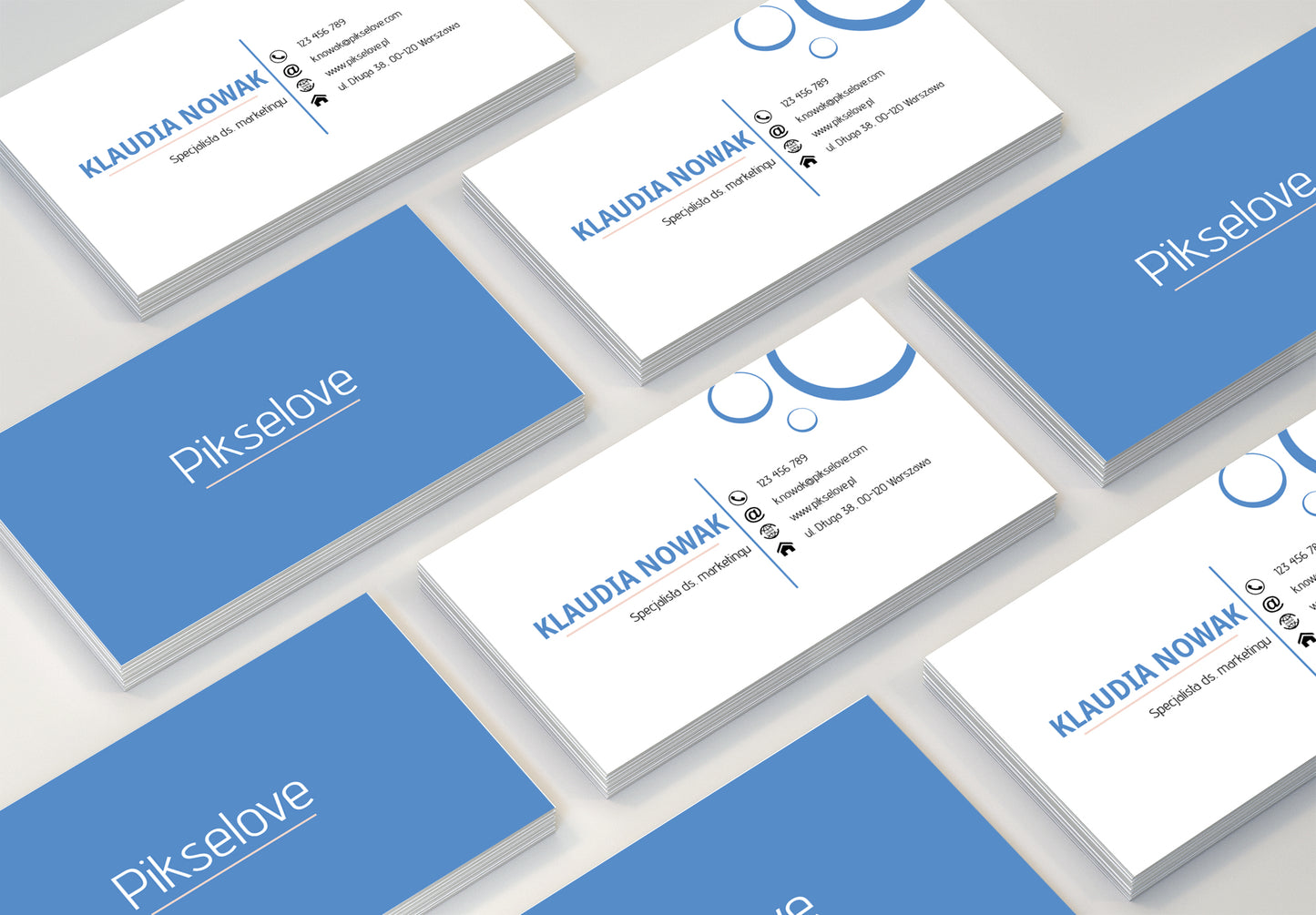 Wizytówki klasyczne dwustronne