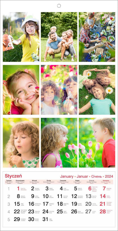 Fotokalendarz  30x60 z wydzieranym kalendarium