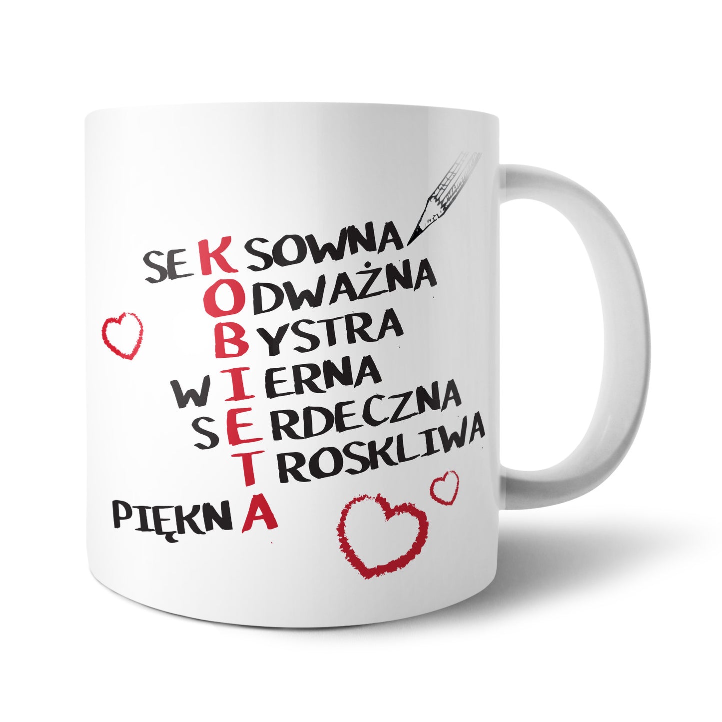 Kubek Dzień Kobiet krzyżówka