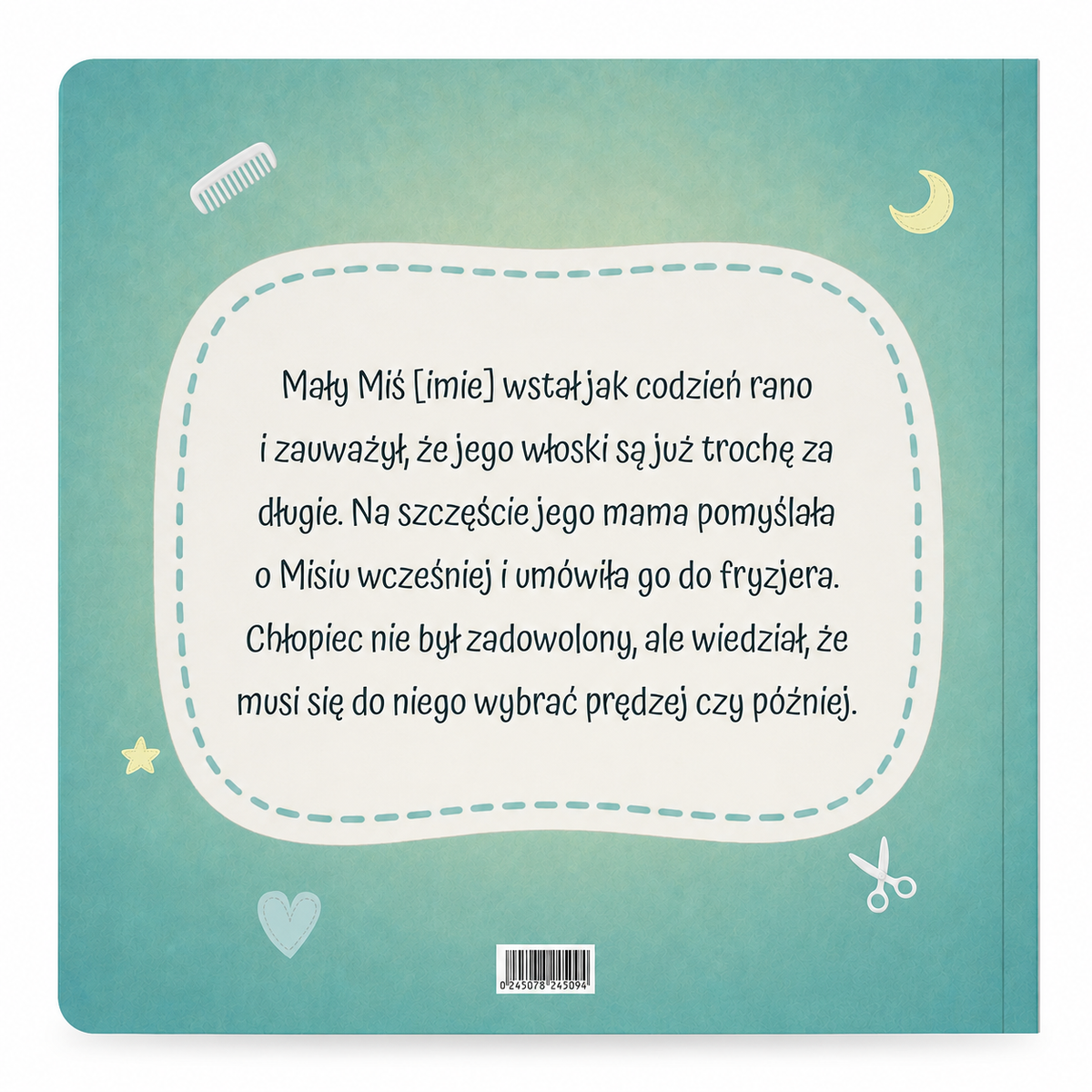 Książeczka dla dzieci personalizowana - Moja własna Bajka. Miś u fryzjera