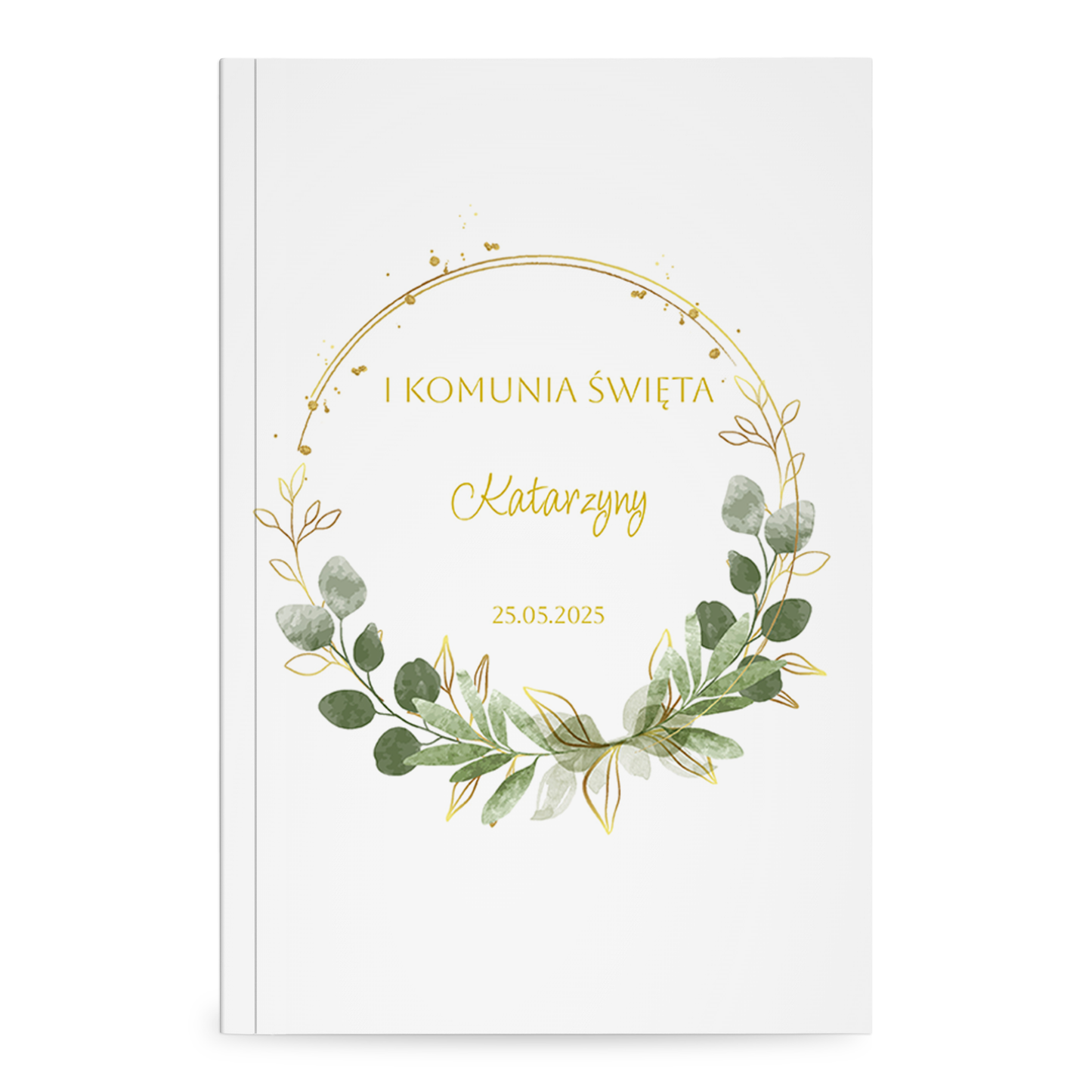 fotoalbum i komunia eukaliptus pionowy