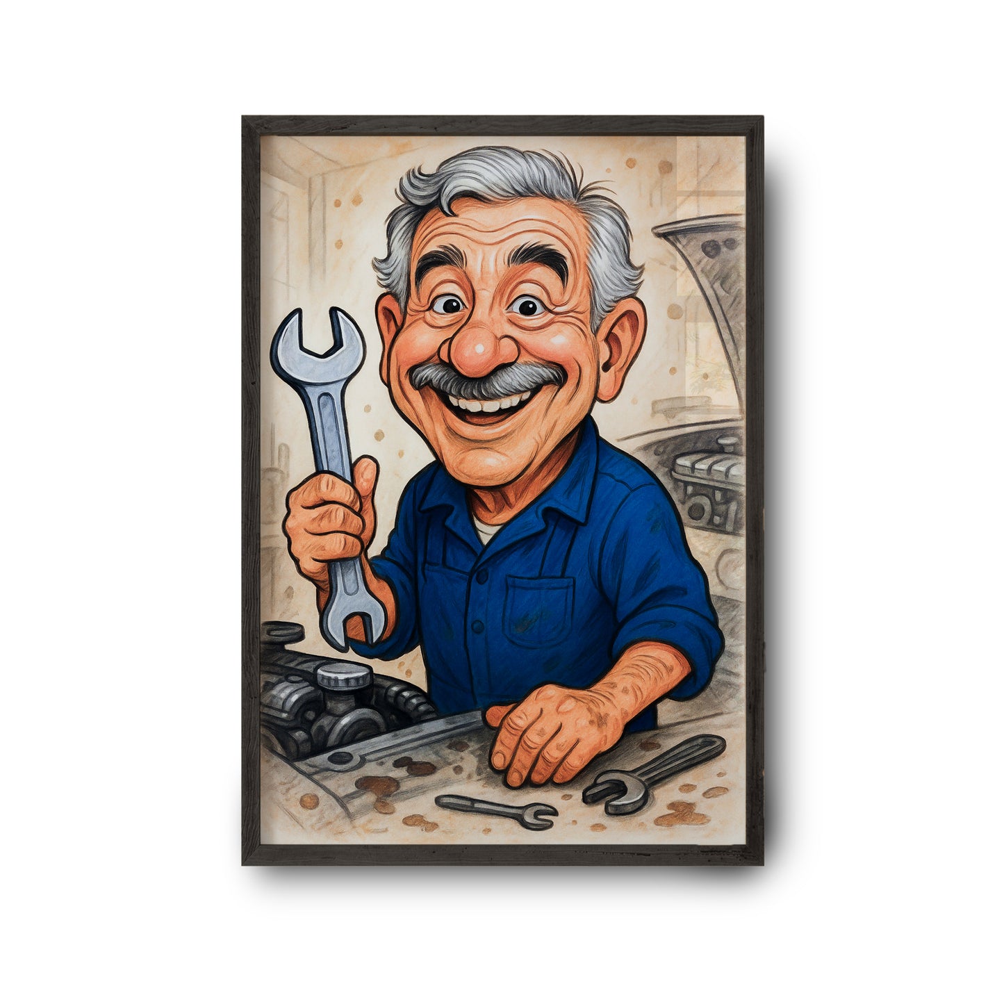 Karykatura z Twojego zdjęcia plakat A3